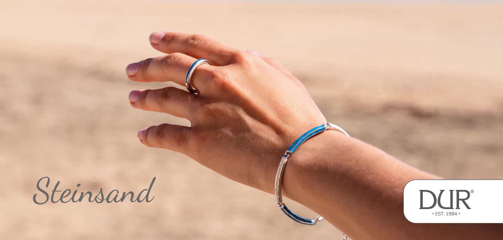 DUR Sandschmuck: Schmuck mit echtem Kyanit Steinsand