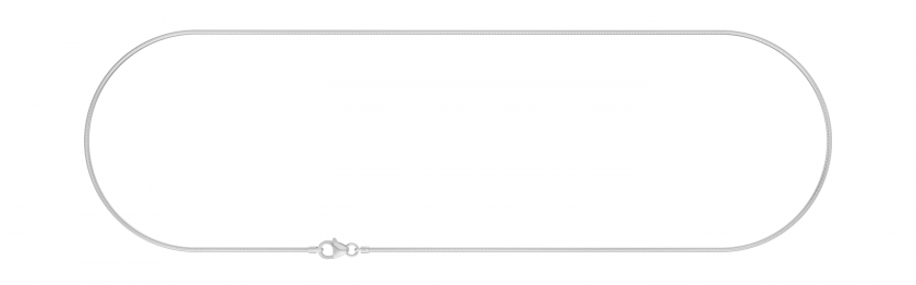 Schlangenkette 1,2mm rhodiniert