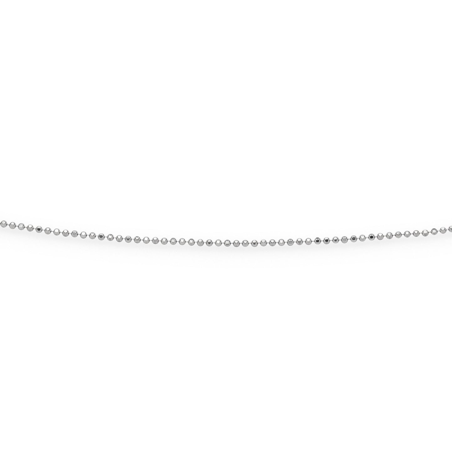 DUR Schmuck: Kette "Kugel, geschliffen, rhodiniert"