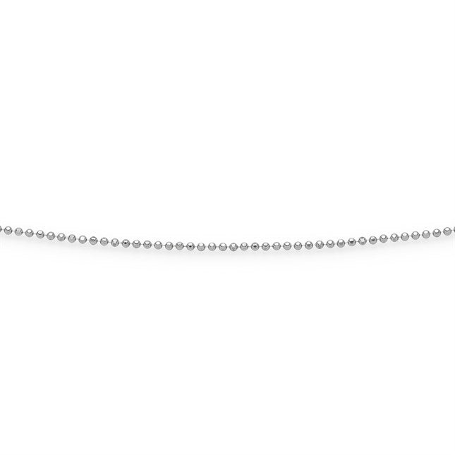 DUR Schmuck: Kette "Kugel, geschliffen, rhodiniert"
