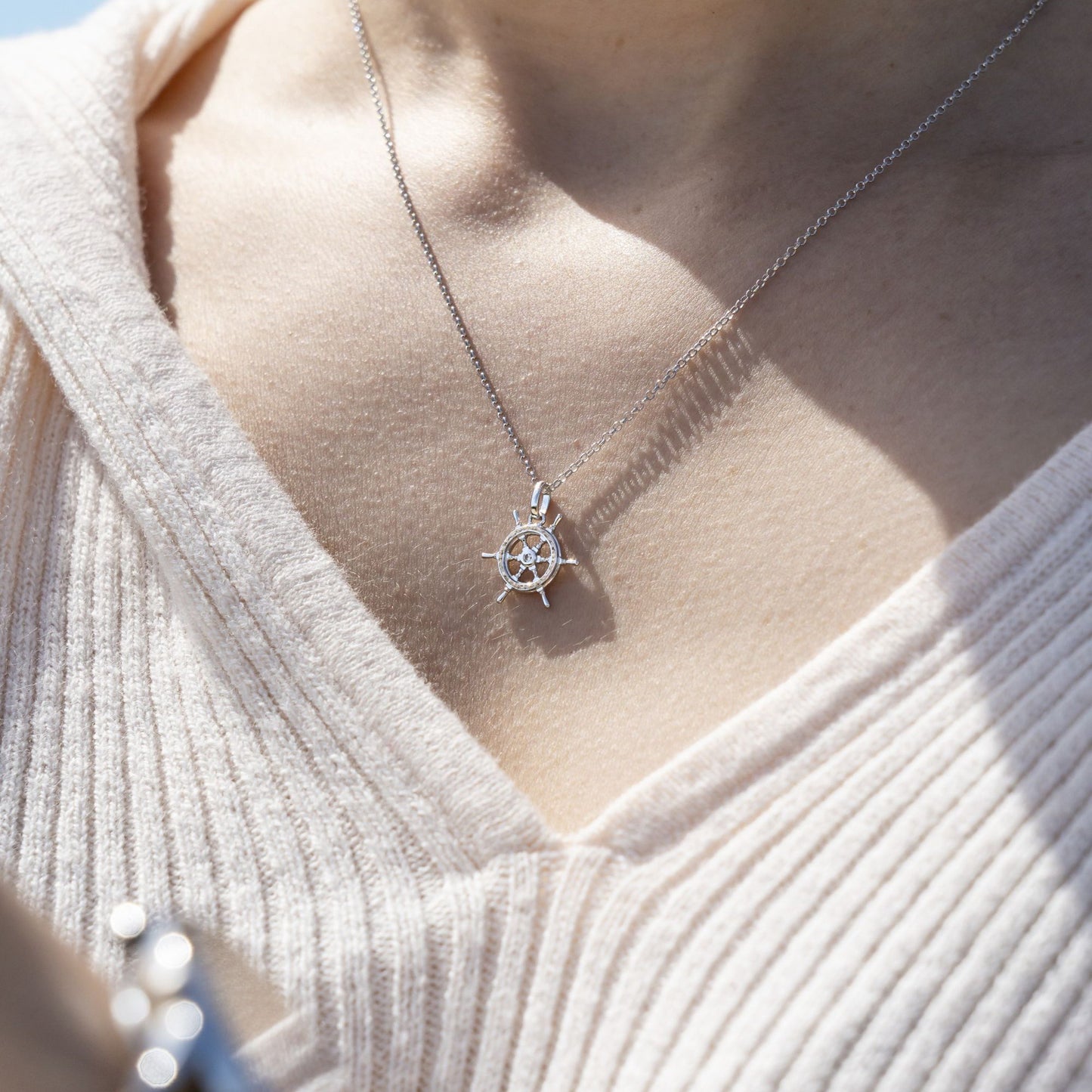 DUR Kette "Steuerrad" Strandsand 45cm