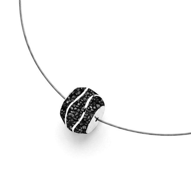 DUR Kette "Strandwellen" Bead Lavasand