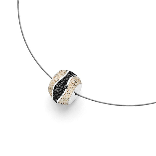 DUR Kette "Strandwellen" Bead Strandsand/Lavasand