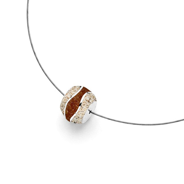 DUR Kette "Strandwellen" Bead Strandsand/Bernsteinsand