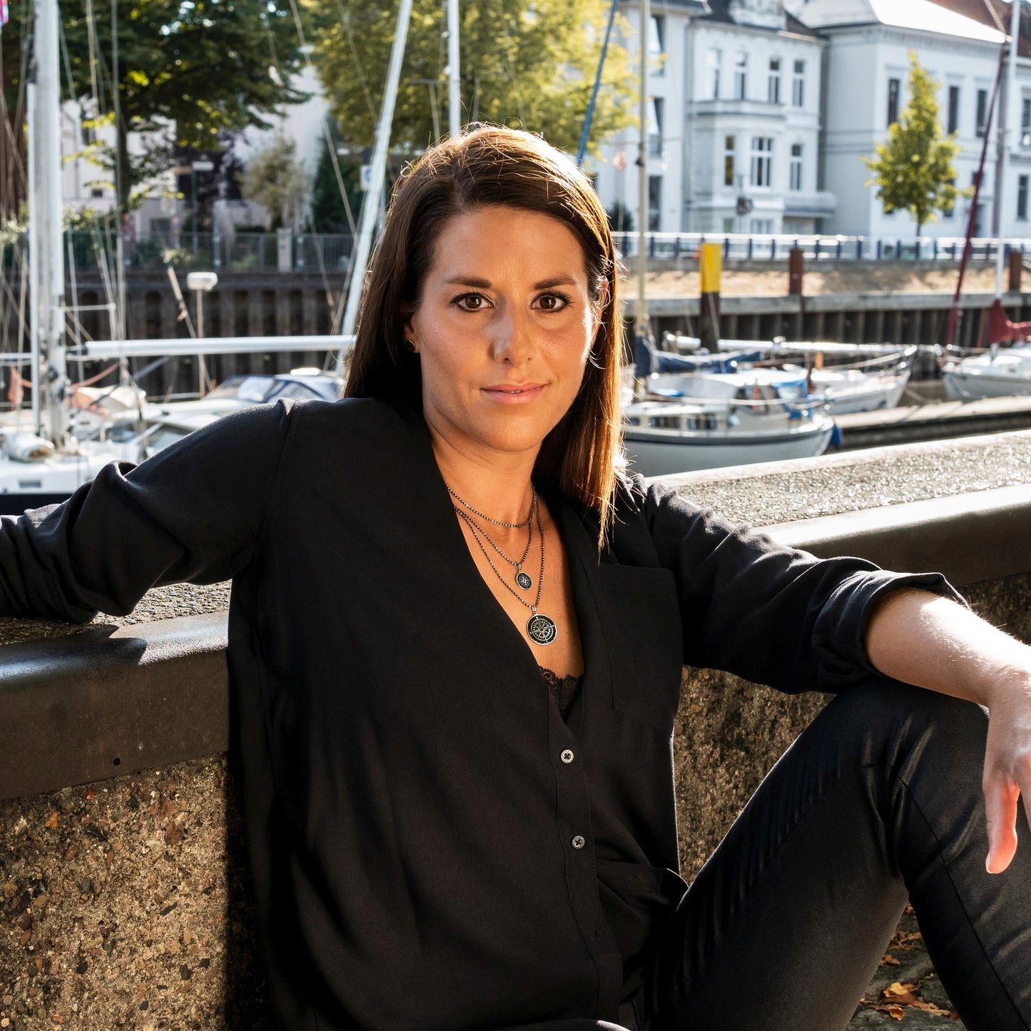 DUR Anhänger "Kompassrose" Lavasand