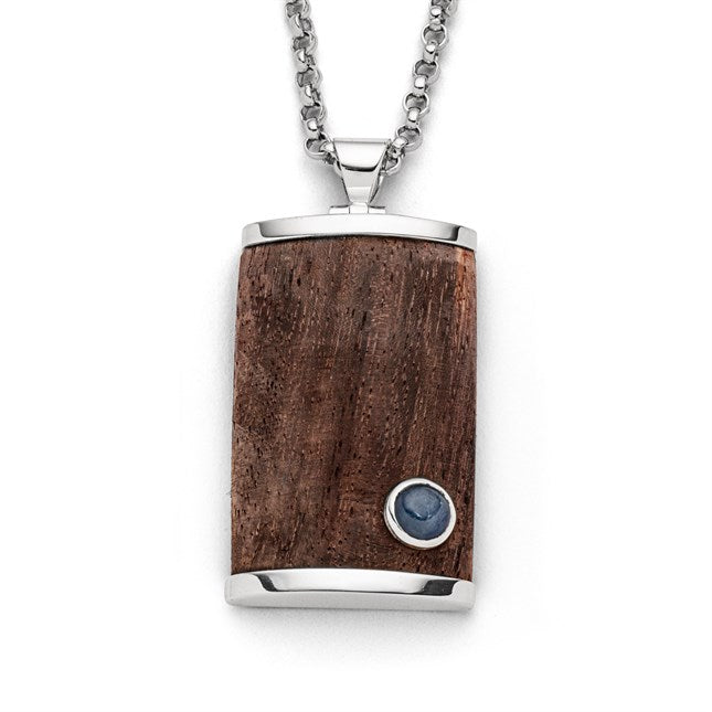 DUR Anhänger "Treibgut" Holz/Kyanit