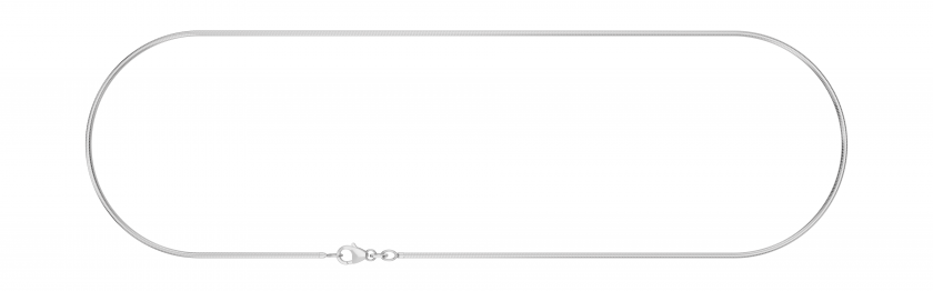 Schlangenkette 1,6mm breit rhodiniert