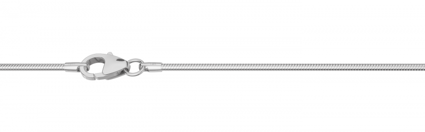 Schlangenkette 1,2mm rhodiniert
