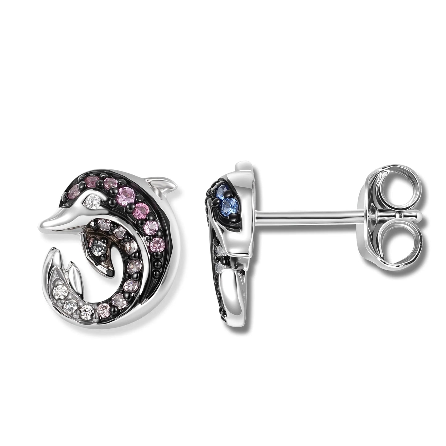 Seinerzeit Duo Delfin Infinity Ohrringe
