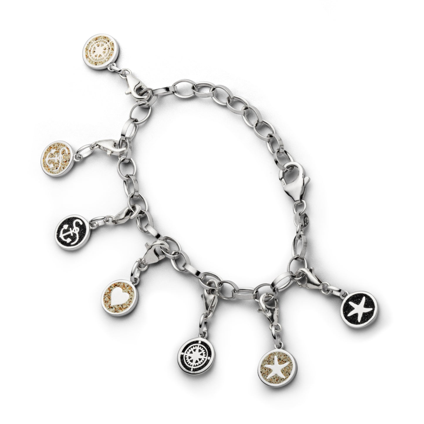 DUR Schmuck: Armband "Erbs oval" Silber 925 rhodiniert A1899