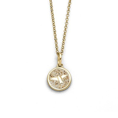 DUR Kette "Freiheit 2.0" vergoldet mit Strandsand 42cm