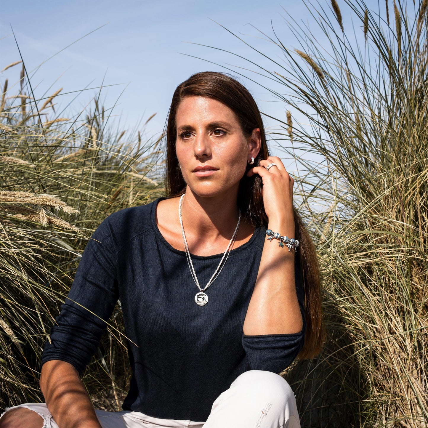 DUR Ring "Welle" mit Strandsand