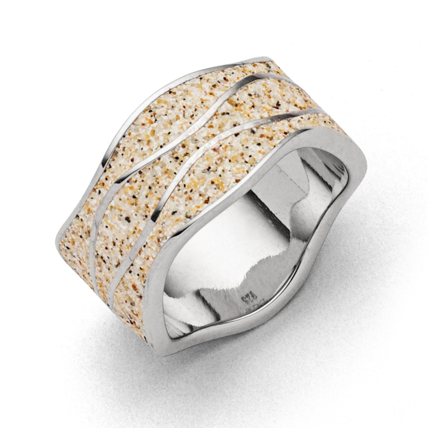 DUR Ring "Strandwellen" mit Strandsand