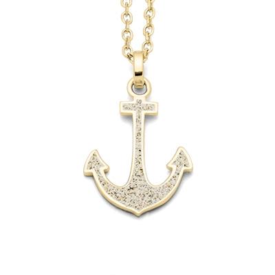 DUR Schmuck: Anhänger "Sandanker" Silber 925 vergoldet mit Strandsand P3781