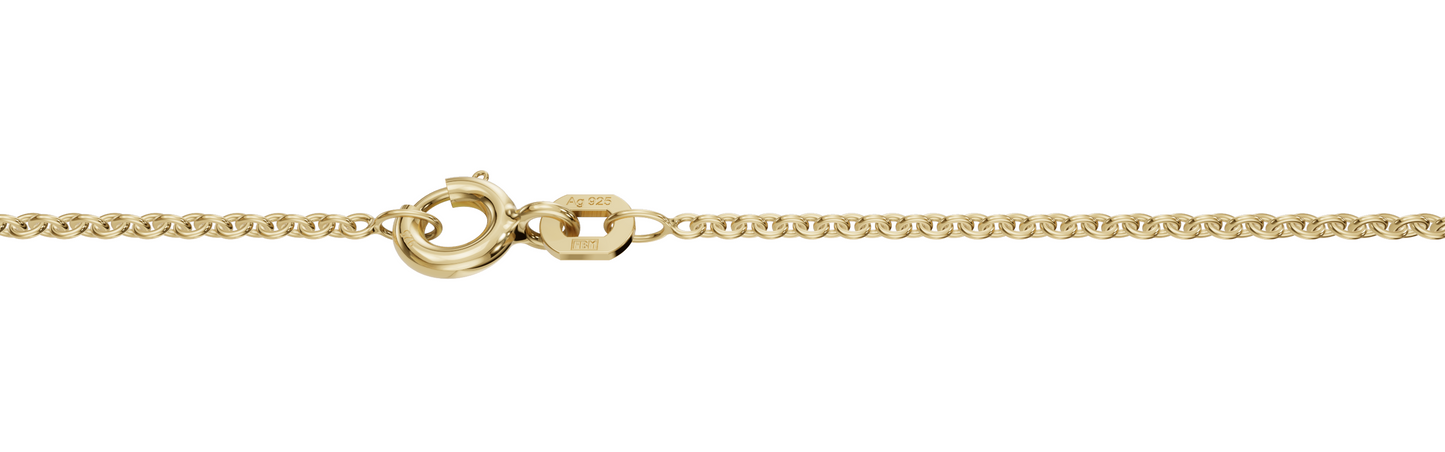 Anker Kette 1,5mm Silber vergoldet