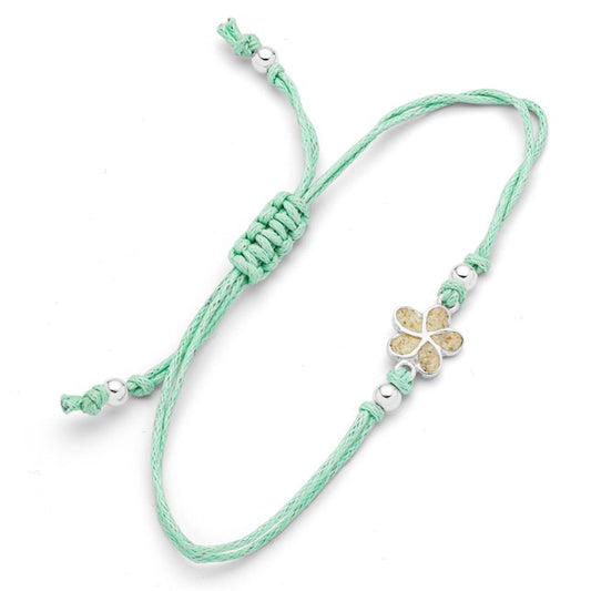 DUR Armband "Plumeria Blüte" Strandsand