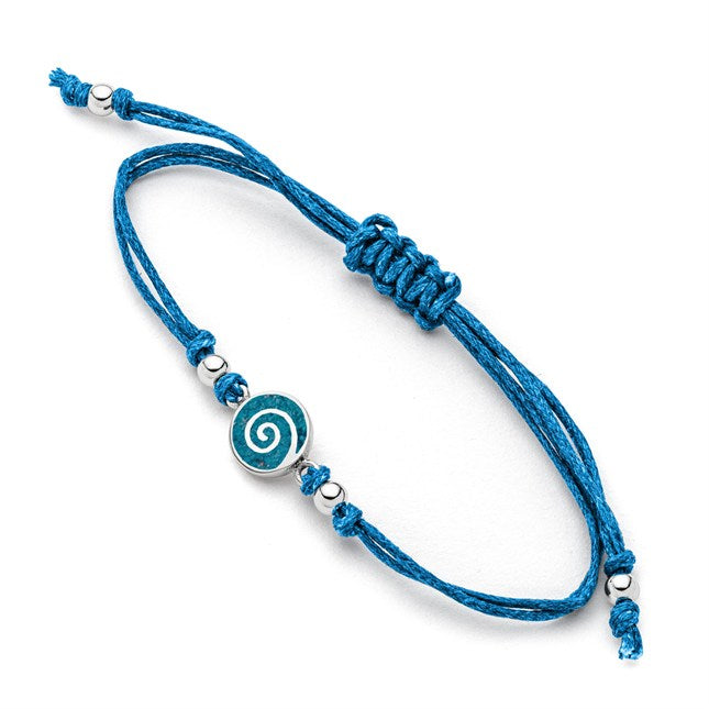 DUR Armband "Spirale" Steinsand blau