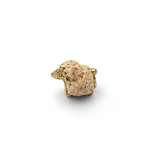 DUR Bead "Schaf" Strandsand vergoldet