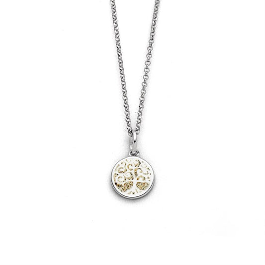 DUR Schmuck: Kette "Baum des Lebens" Silber 925 rhodiniert mit Strandsand K2389