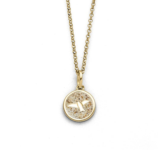 DUR Kette "Möwe 2.0" Strandsand vergoldet