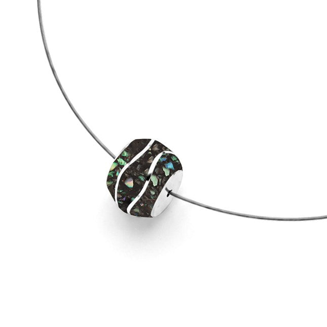DUR Kette "Strandwellen" Bead Mosaik Seeopal