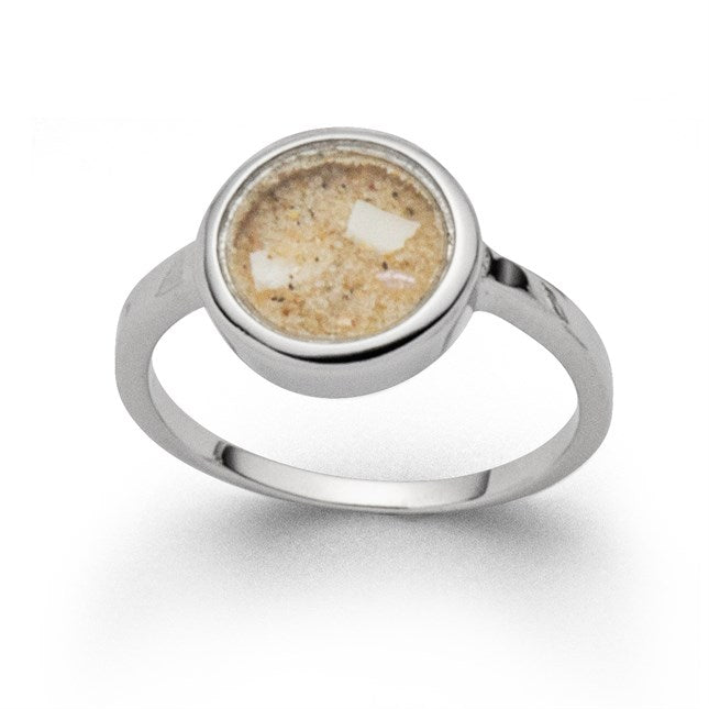 DUR Ring "Sandsturm" Strandsand und Muscheln