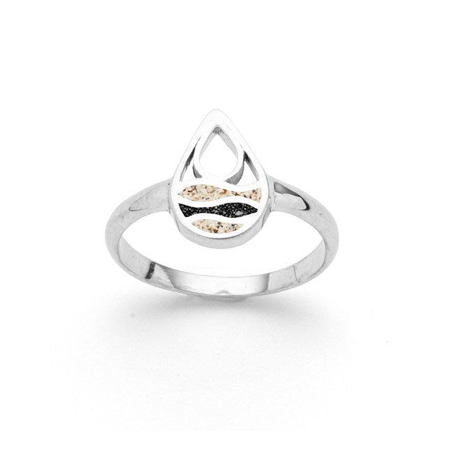 DUR Ring "Strandwellen" Drop Strandsand/Lavasand