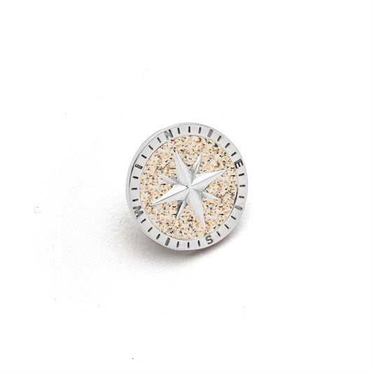 DUR Stickpin "Kompass" Strandsand
