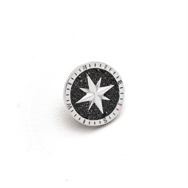 DUR Stickpin "Kompass" Lavasand