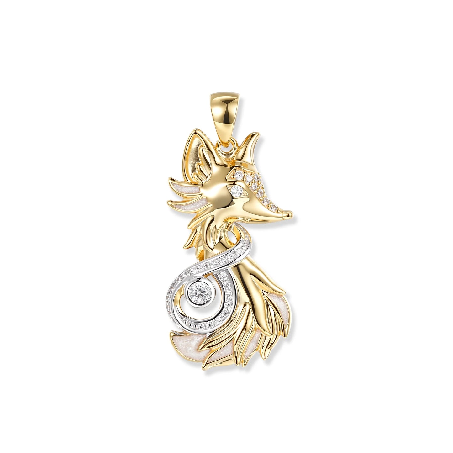 Seinerzeit Crystal Fox Infinity Anhänger