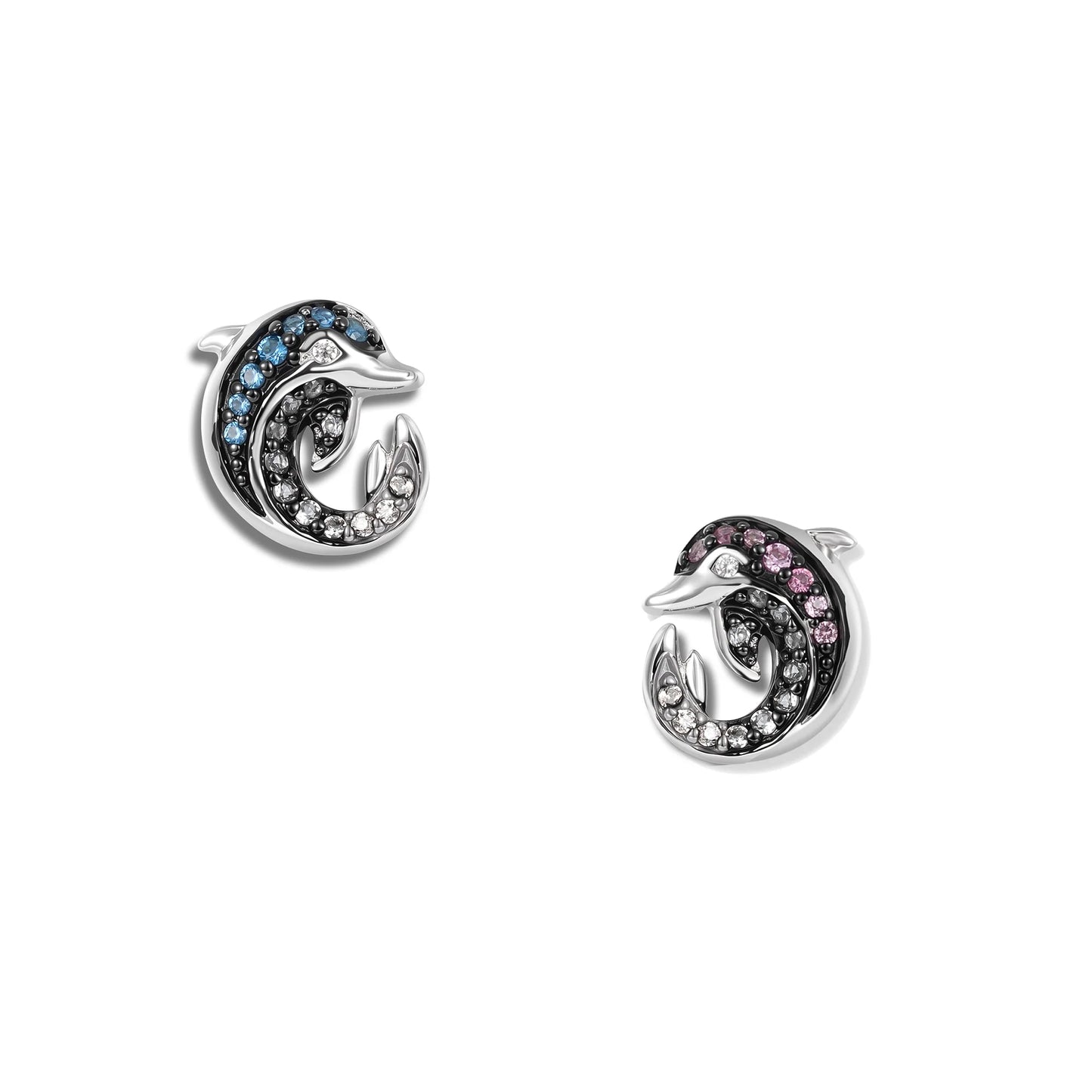 Seinerzeit Duo Delfin Infinity Ohrringe