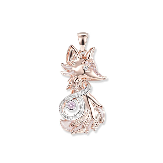 Seinerzeit Rosé Fox Infinity Anhänger