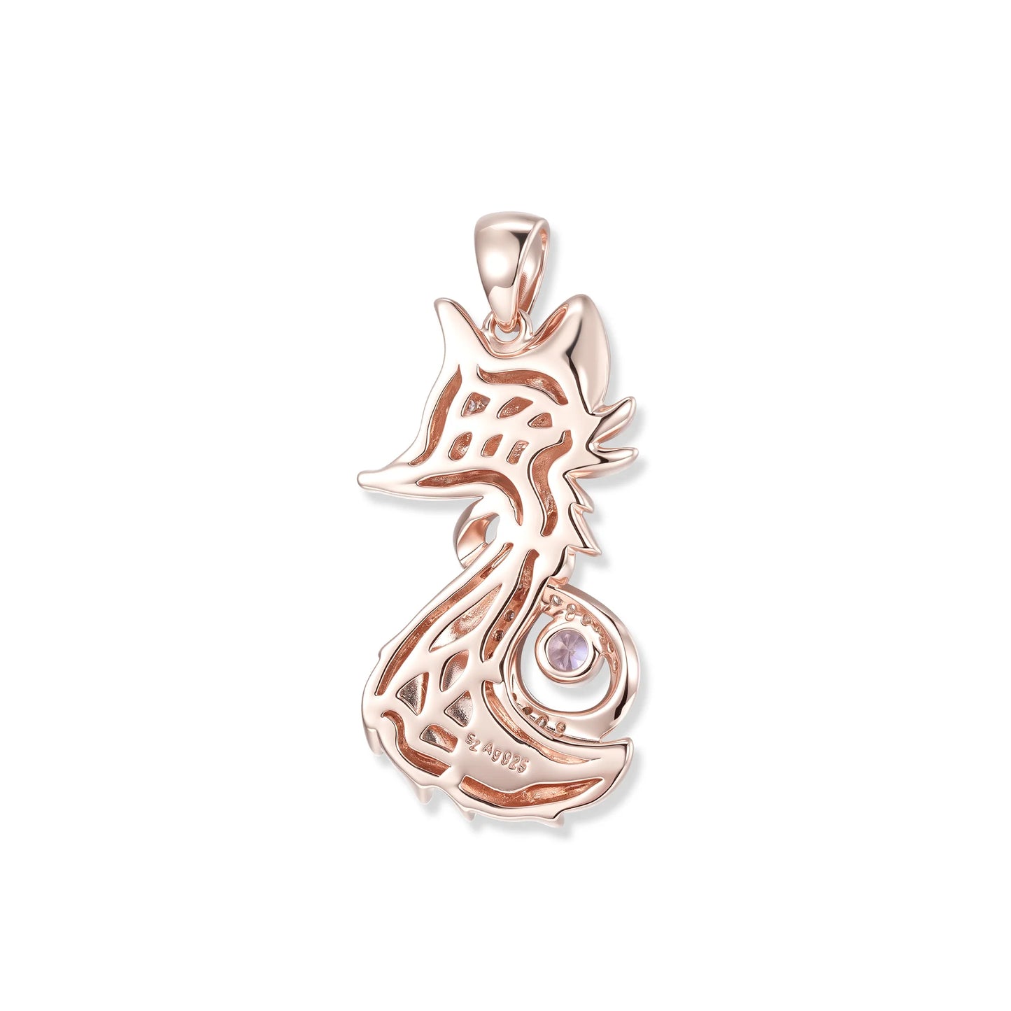 Seinerzeit Rosé Fox Infinity Anhänger
