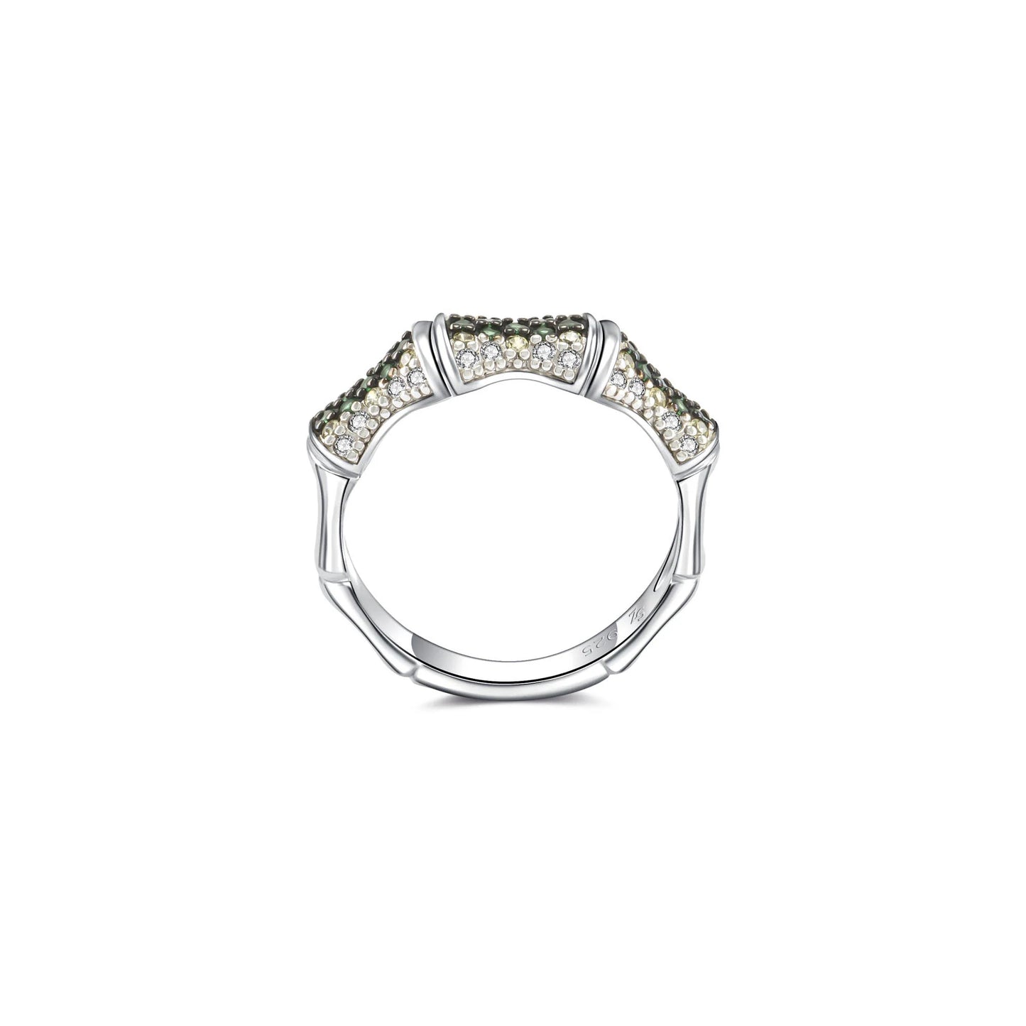 Seinerzeit Emerald Bambus Ring