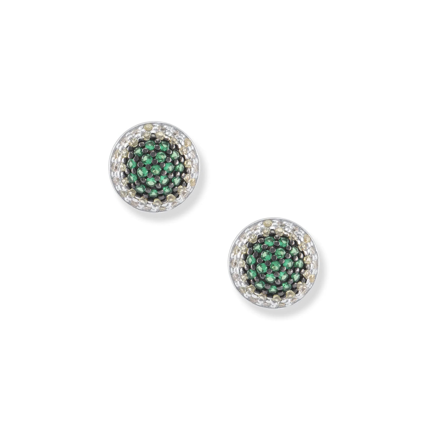 Seinerzeit Emerald Bambus Ohrringe