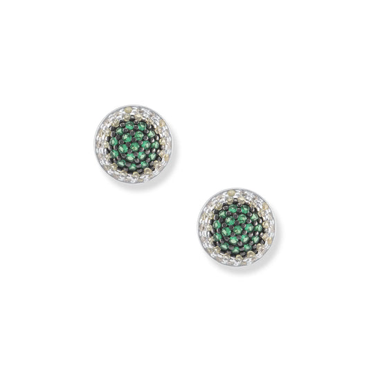 Seinerzeit Emerald Bambus Ohrringe