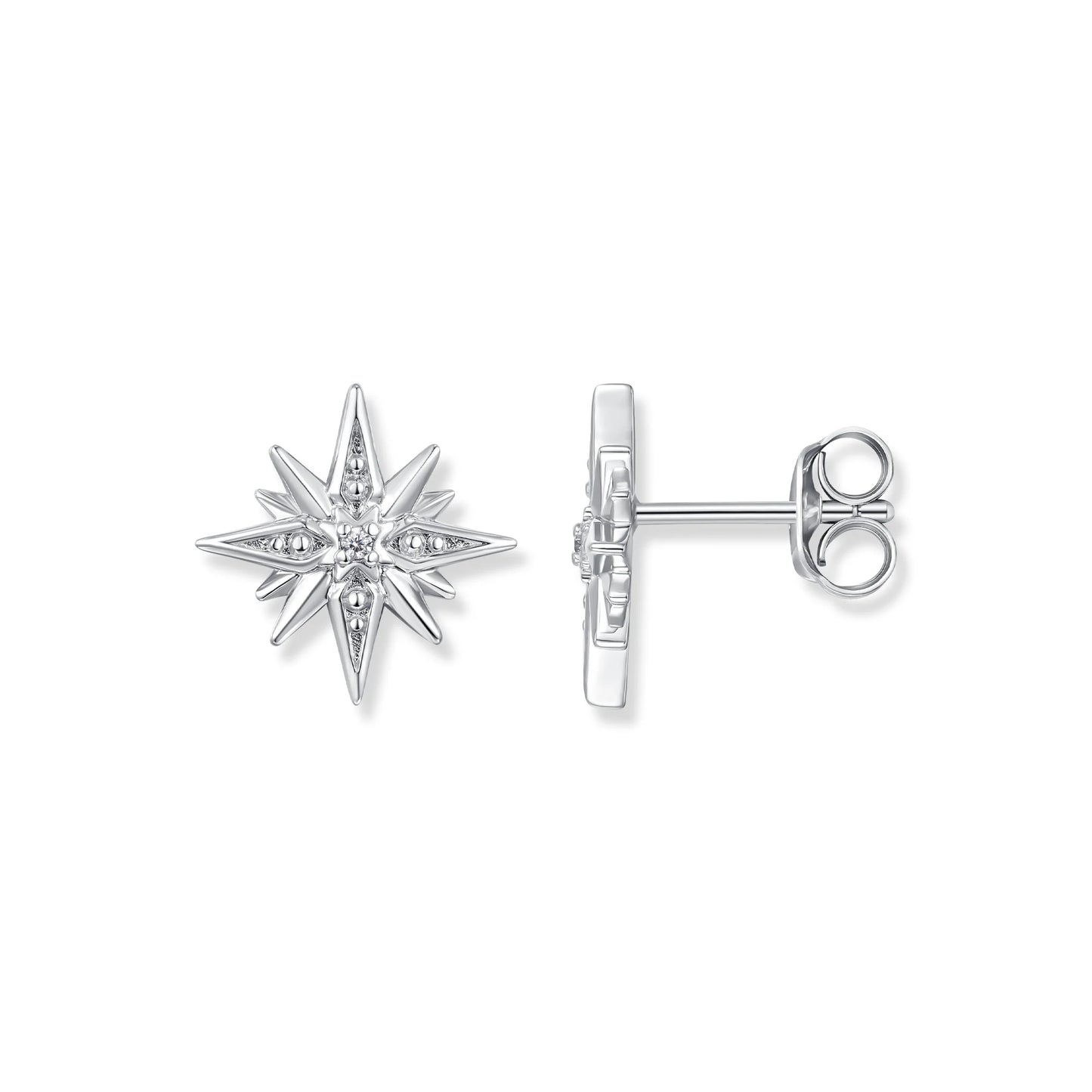 Seinerzeit Astra Silver Stern Ohrringe