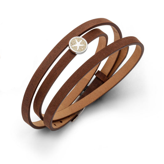 DUR Lederarmband mit Sandelement