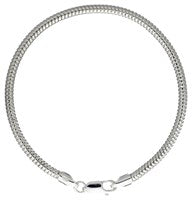 Lade das Bild in den Galerie-Viewer, DUR Schmuck: Schlangenarmband dick 3 mm in 17-19-20 oder 21 cm 925er Silber A1134n
