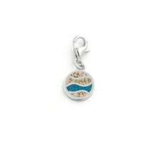 Lade das Bild in den Galerie-Viewer, DUR Schmuck Charm &quot;Ebbe &amp; Flut &quot; Silber 925 rhodiniert mit Strand &amp; Steinsand F253
