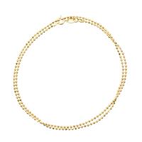 Lade das Bild in den Galerie-Viewer, DUR Schmuck: Kette &quot;Kugel, geschliffen&quot; Silber 925 vergoldet Div. Längen 40 cm-90 cm K2190
