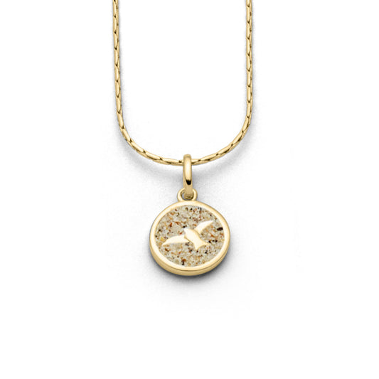 DUR Schmuck: Kette "Freiheit" Silber 925 vergoldet mit Strandsand K2593