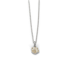Lade das Bild in den Galerie-Viewer, DUR Schmuck: Kette &quot;Pfote&quot; Silber 925 rhodiniert mit Strandsand K2624

