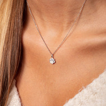 Lade das Bild in den Galerie-Viewer, DUR Schmuck: Kette &quot;Pfote&quot; Silber 925 rhodiniert mit Strandsand K2624

