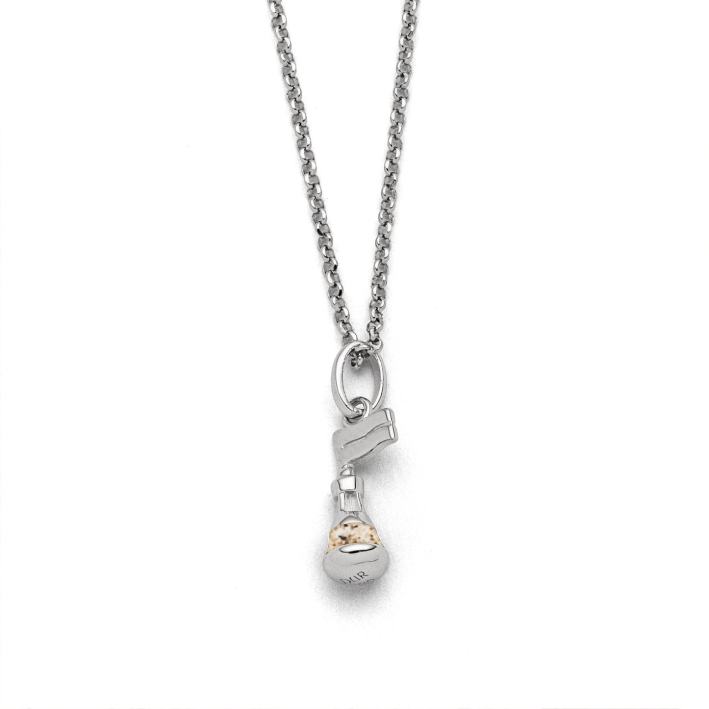 DUR Schmuck: Kette "Boje" Silber 925 rhodiniert mit Strandsand K2695
