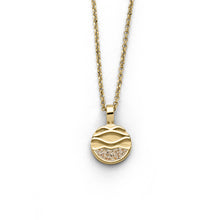 Lade das Bild in den Galerie-Viewer, DUR Schmuck: Kette &quot;Ebbe &amp; Flut 2.0&quot; Silber vergoldet mit Strandsand K2709
