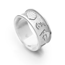 Lade das Bild in den Galerie-Viewer, DUR Schmuck: Ring &quot;Ostsee 2.0&quot; Silber 925 sandlos, hell rhodiniert R5643
