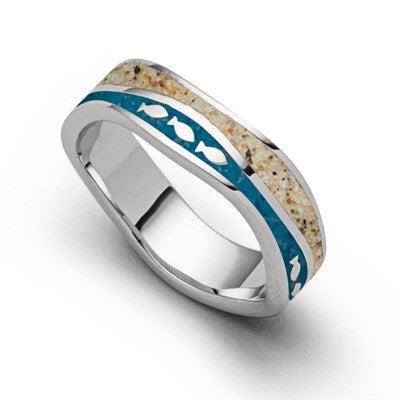 DUR Ring Strandwelle "Fischschwarm"