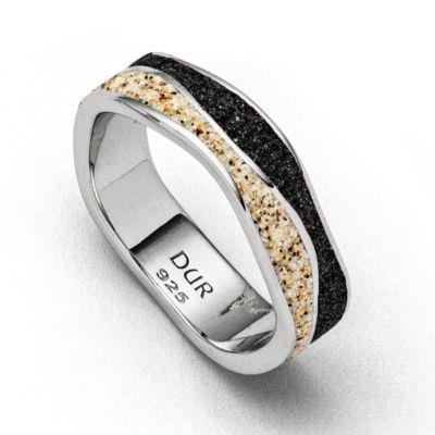 DUR Ring "Strandwellen" Sand/Lavasand
